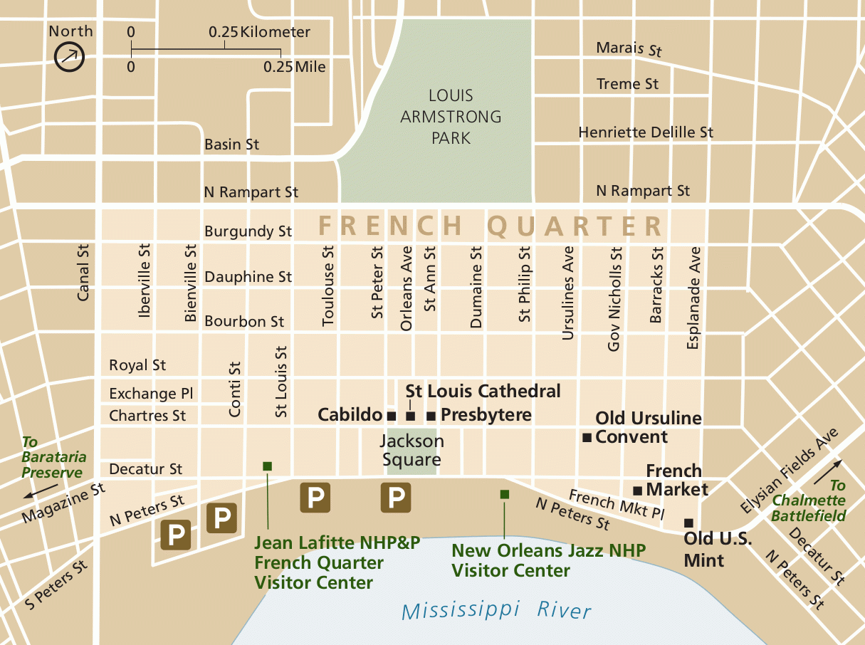 New Orleans French Quarter Map Printable