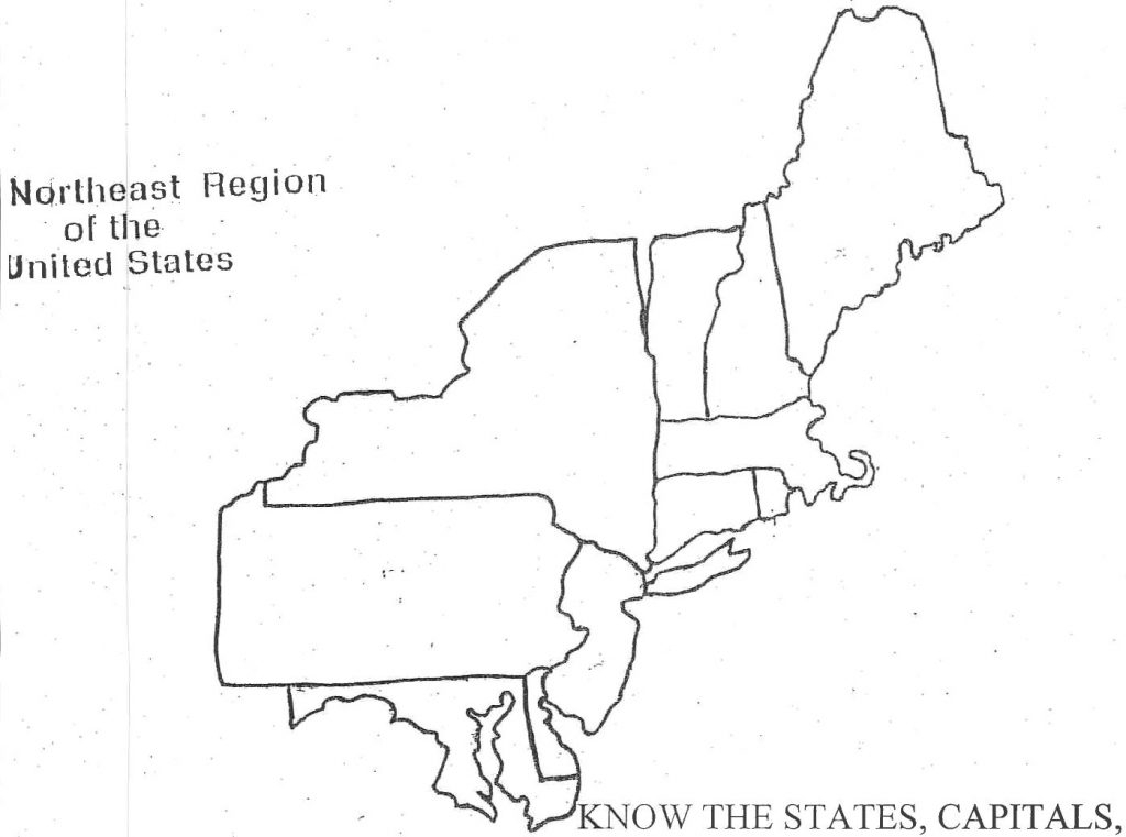Northeast Region Blank Map North East Printable Of The Diagram Northeast Region Blank Map North East Printable Of The Diagram