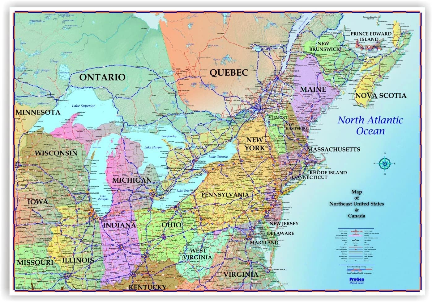 Northeast USA Map Printable Map Of USA