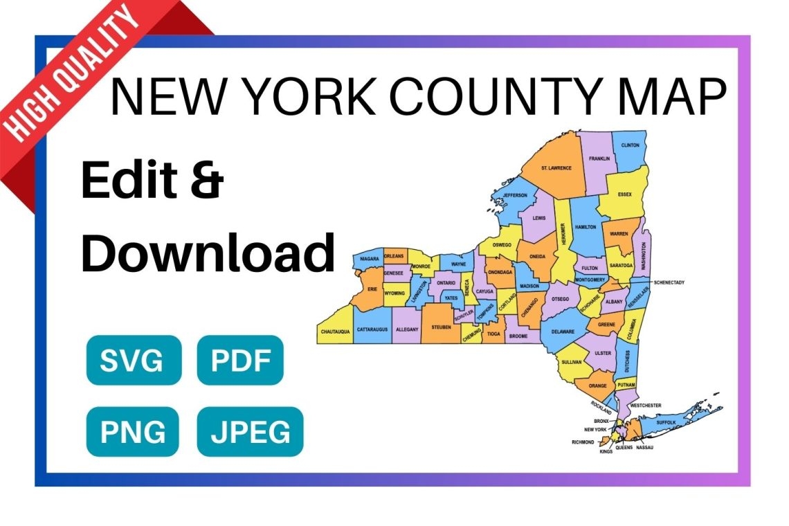 Nys County Map Printable