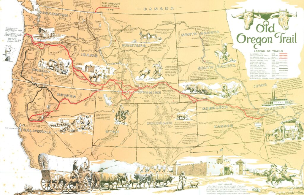 Oregon Trail Map Printable - Map Printable