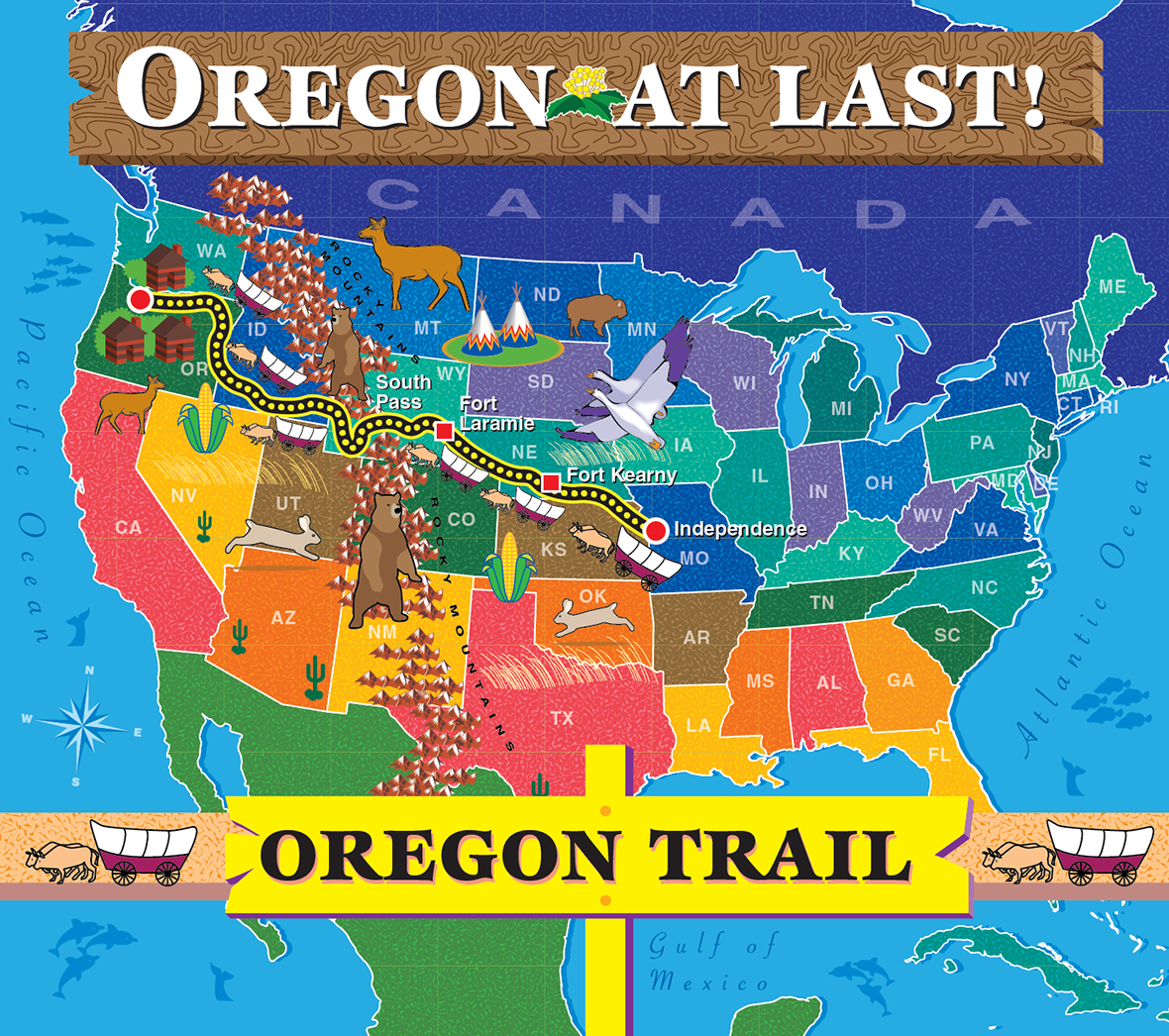 Oregon Trail Map Printable