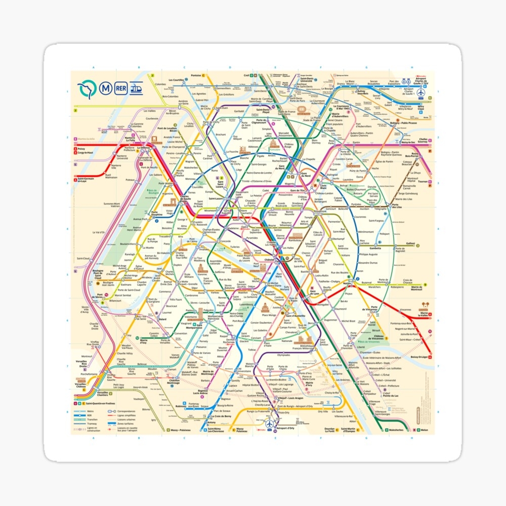 Printable Metro Map