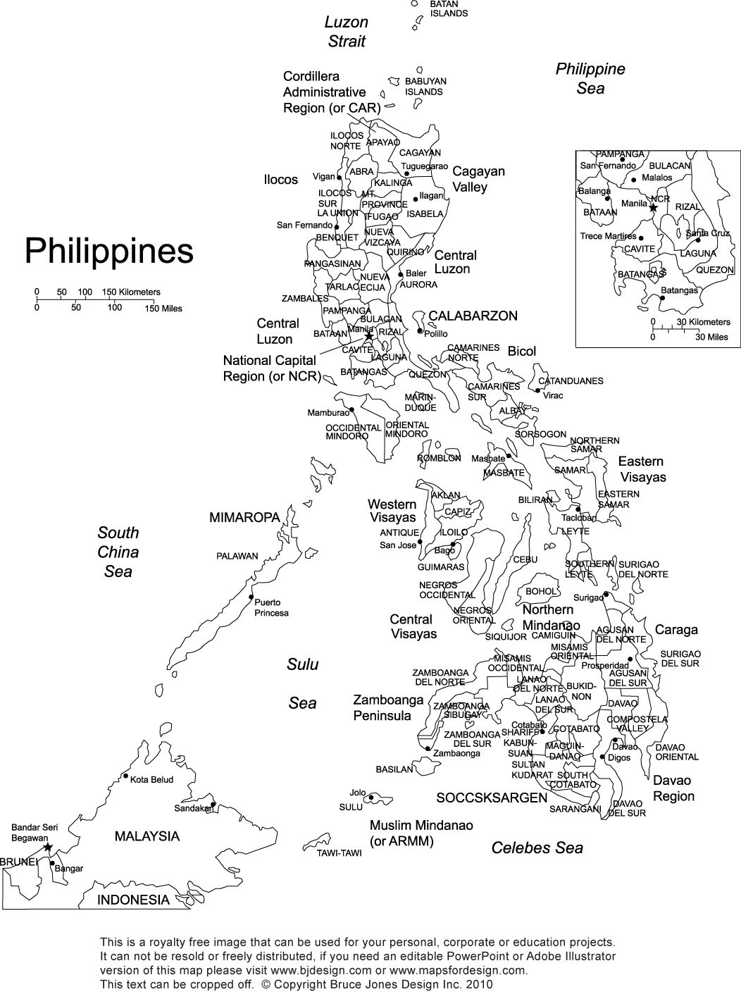 Philippine Map Printable