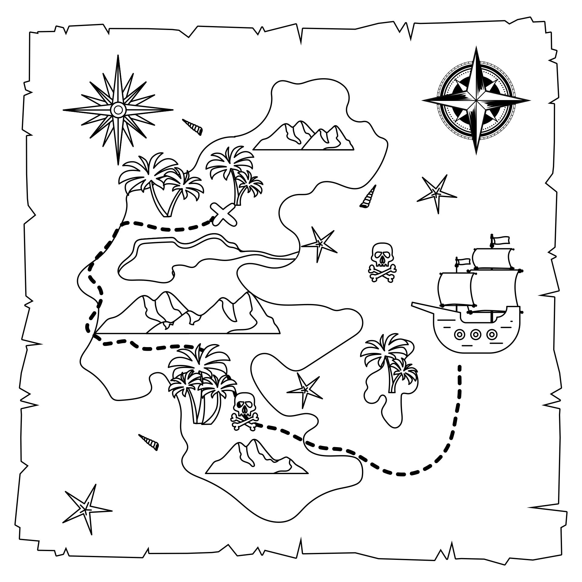 Pirate Map Template Printable Free Printable Templates