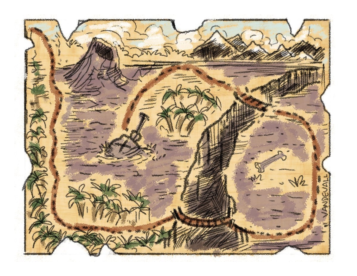Pirate Treasure Map Template Printable