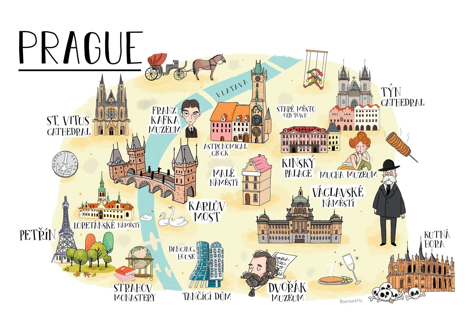 Prague Illustrated Map Etsy Canada Prague Travel Illustrated Map Prague Illustrated Map Etsy Canada Prague Travel Illustrated Map