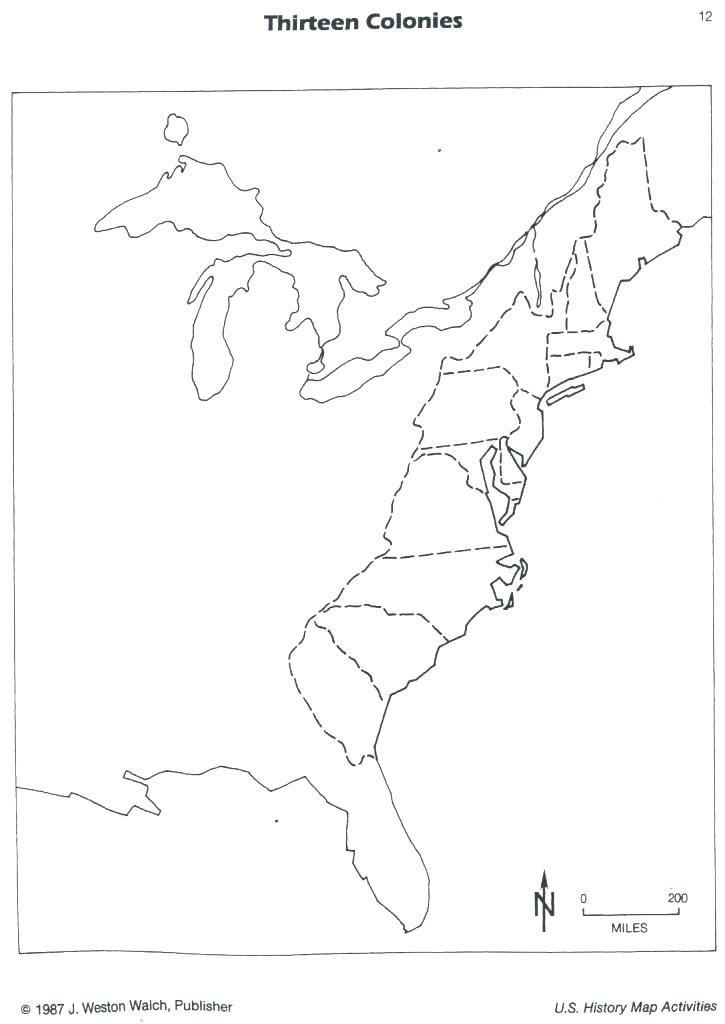 printable map 13 colonies