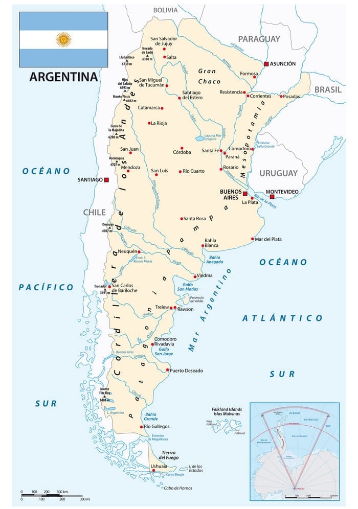 Printable Argentina Map South America Free Download And Print For You 