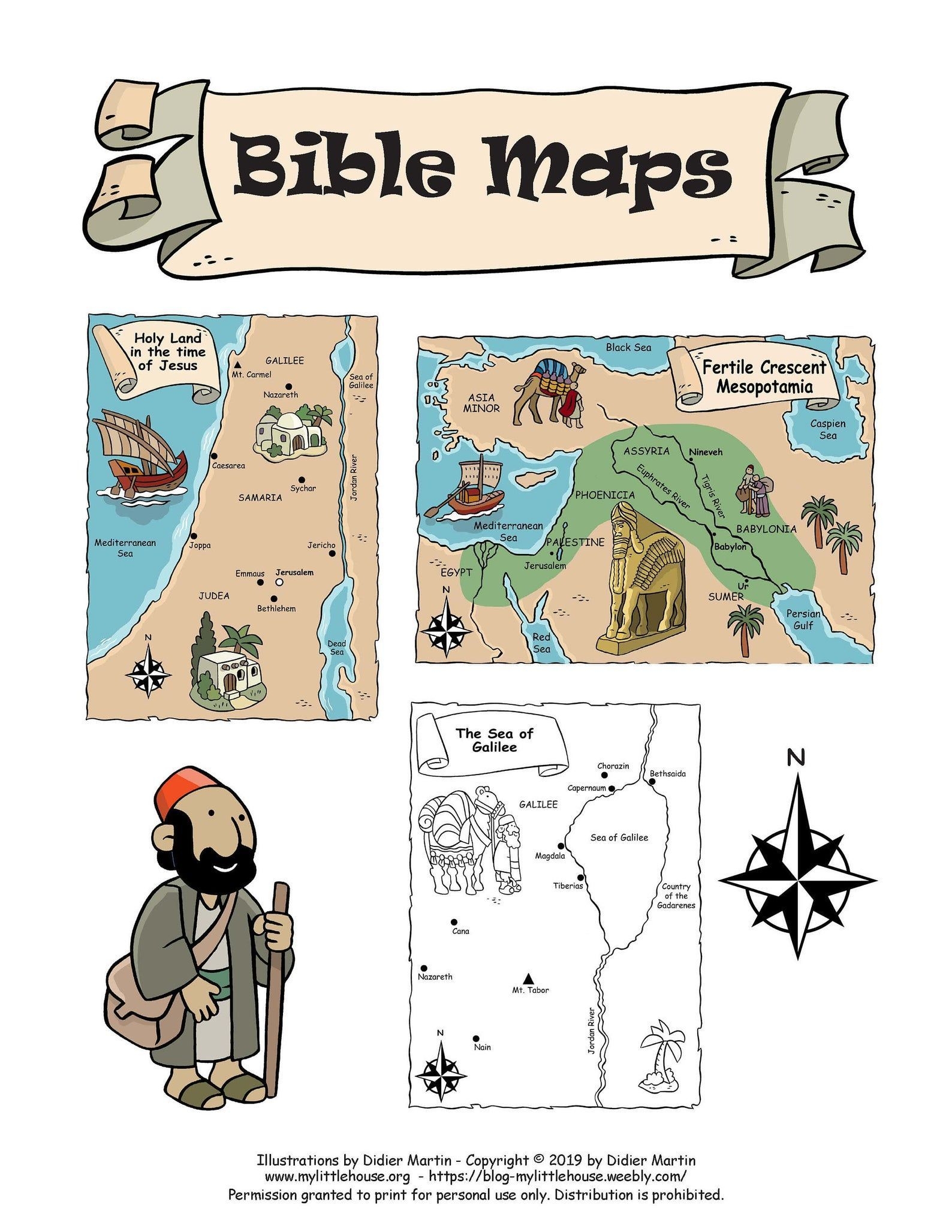 printable bible maps
