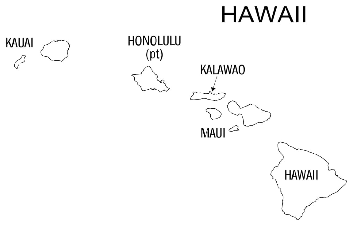 big island map printable