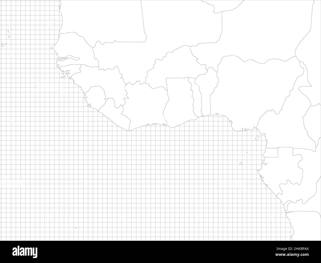 Printable Blank Map Of West Africa