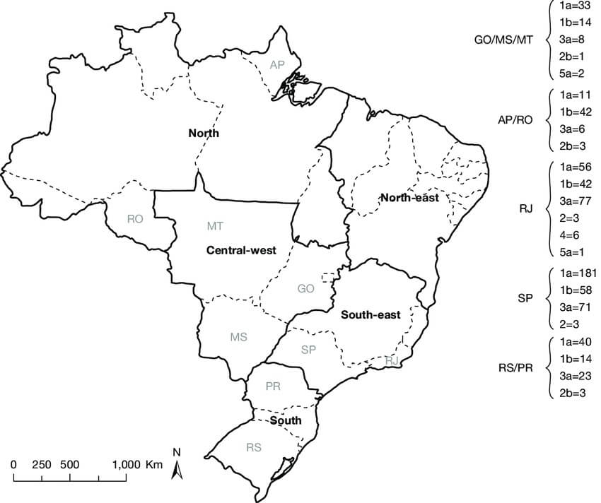 Printable Map Of Brazil With Cities