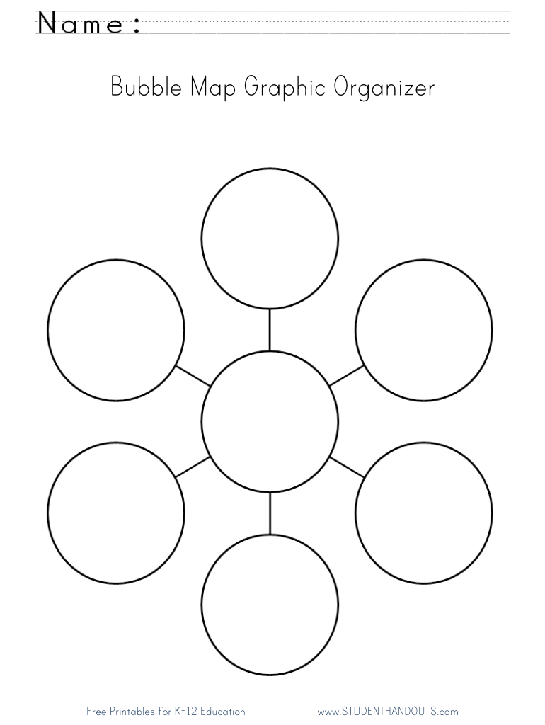 Printable Bubble Map