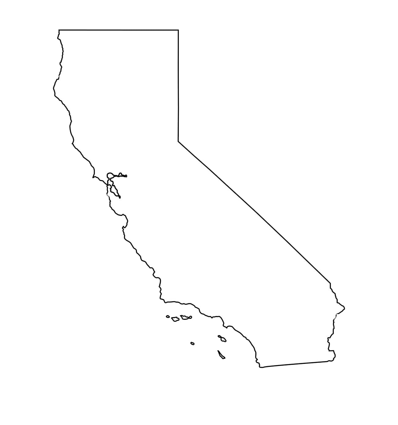 printable california map