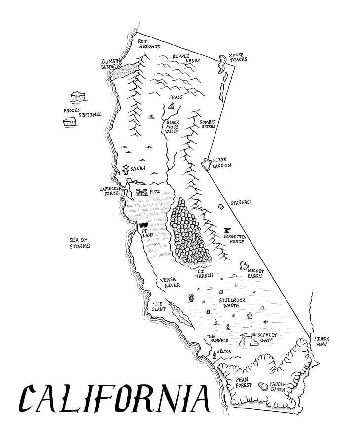 Printable California Political Map Free Download And Print For You 