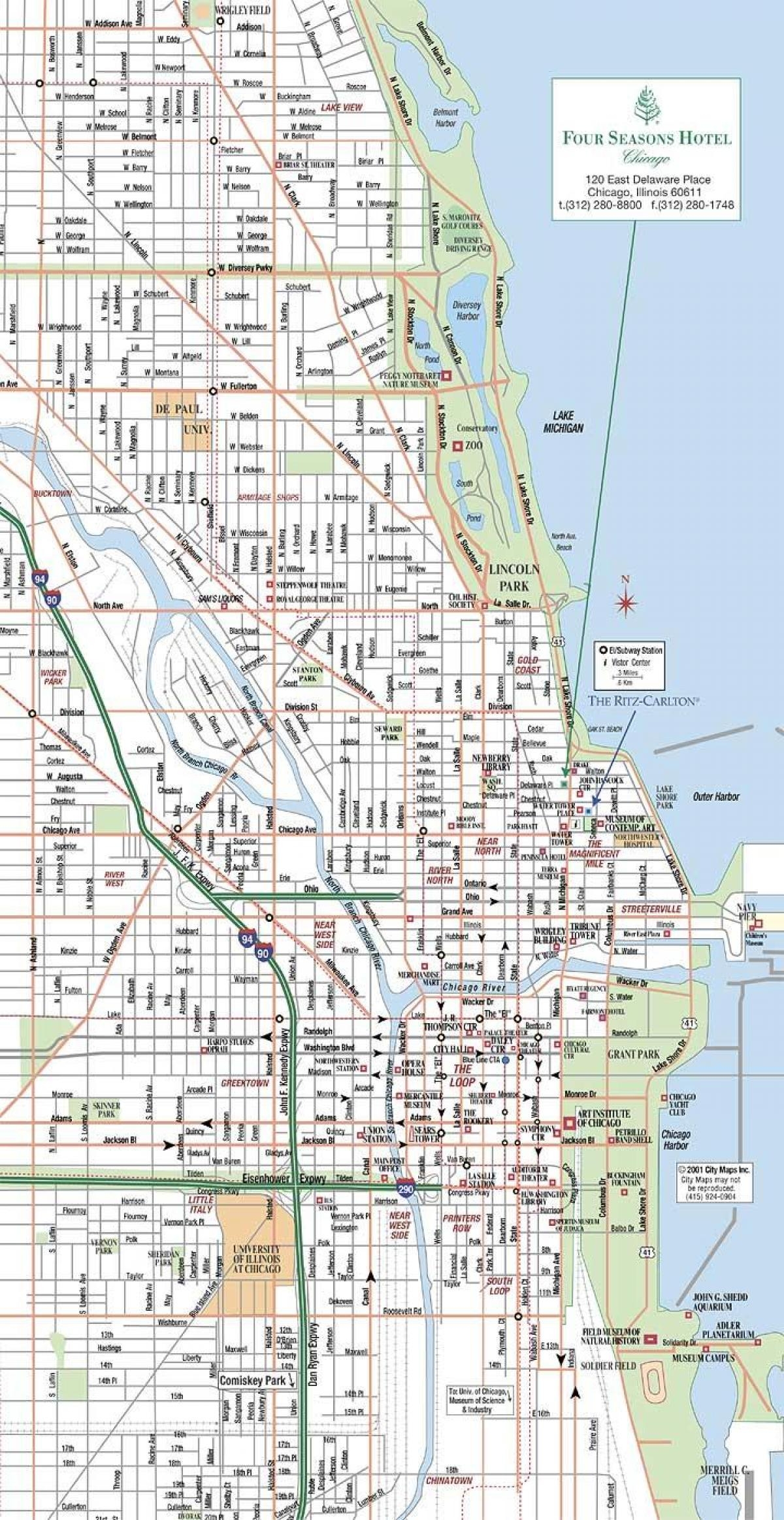 Printable Chicago Map Printable Chicago Map