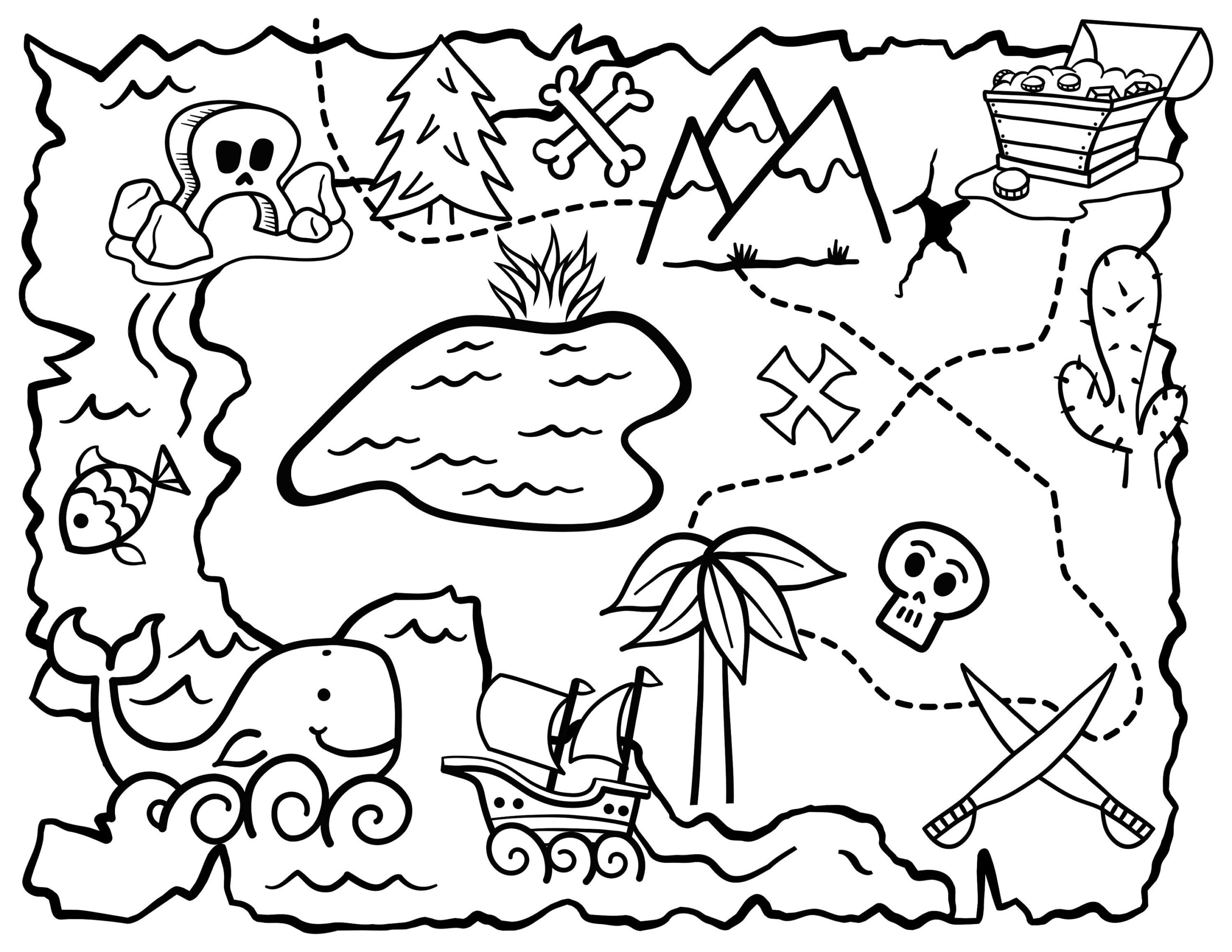 Printable Childrens Pirate Maps