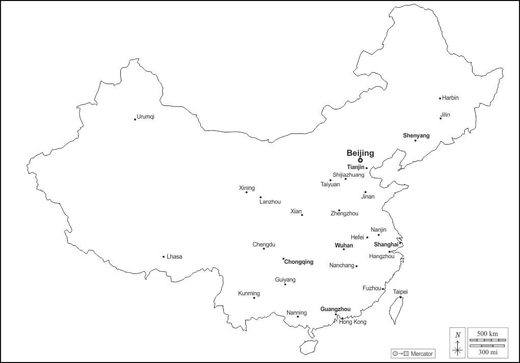 Printable China Map PrintableLib