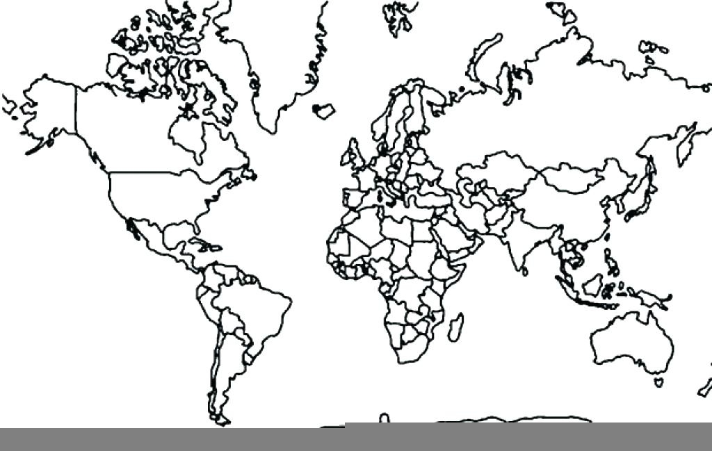 Printable Coloring World Map Printable Templates