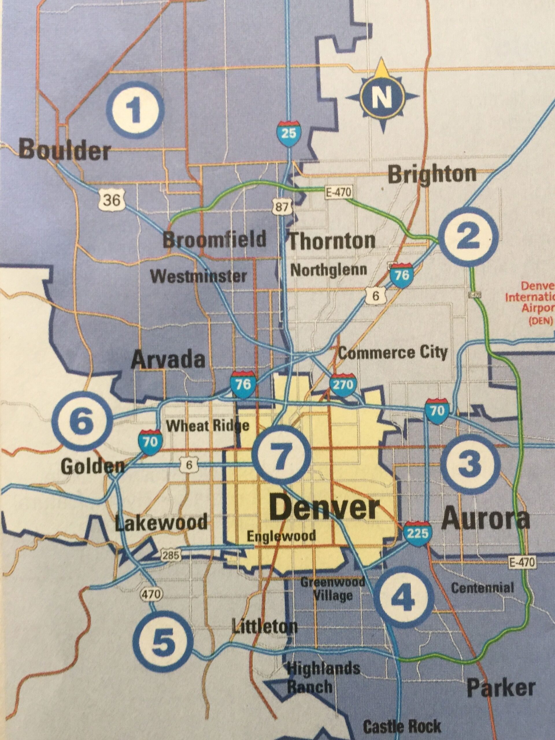 Printable Map Of Denver Colorado Printable Map Of Denver Colorado