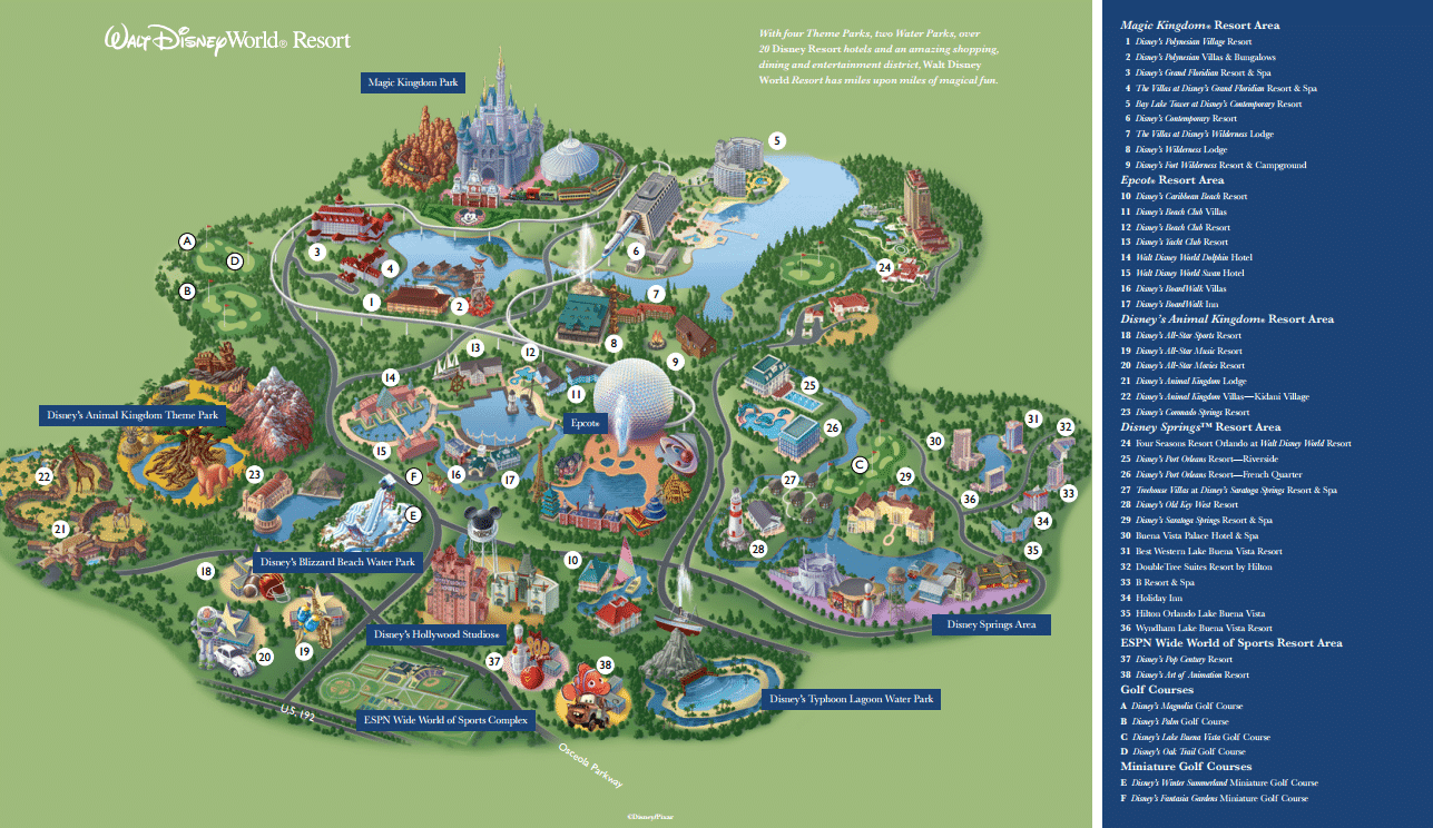 Printable Disney World Park Maps Jenny Blog