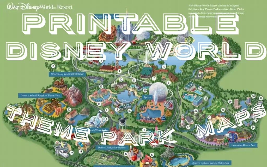Printable Disney World Park Maps UK Printable Hub