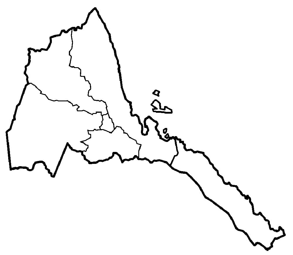 Printable Eritrea Map Regions Free Download And Print For You 