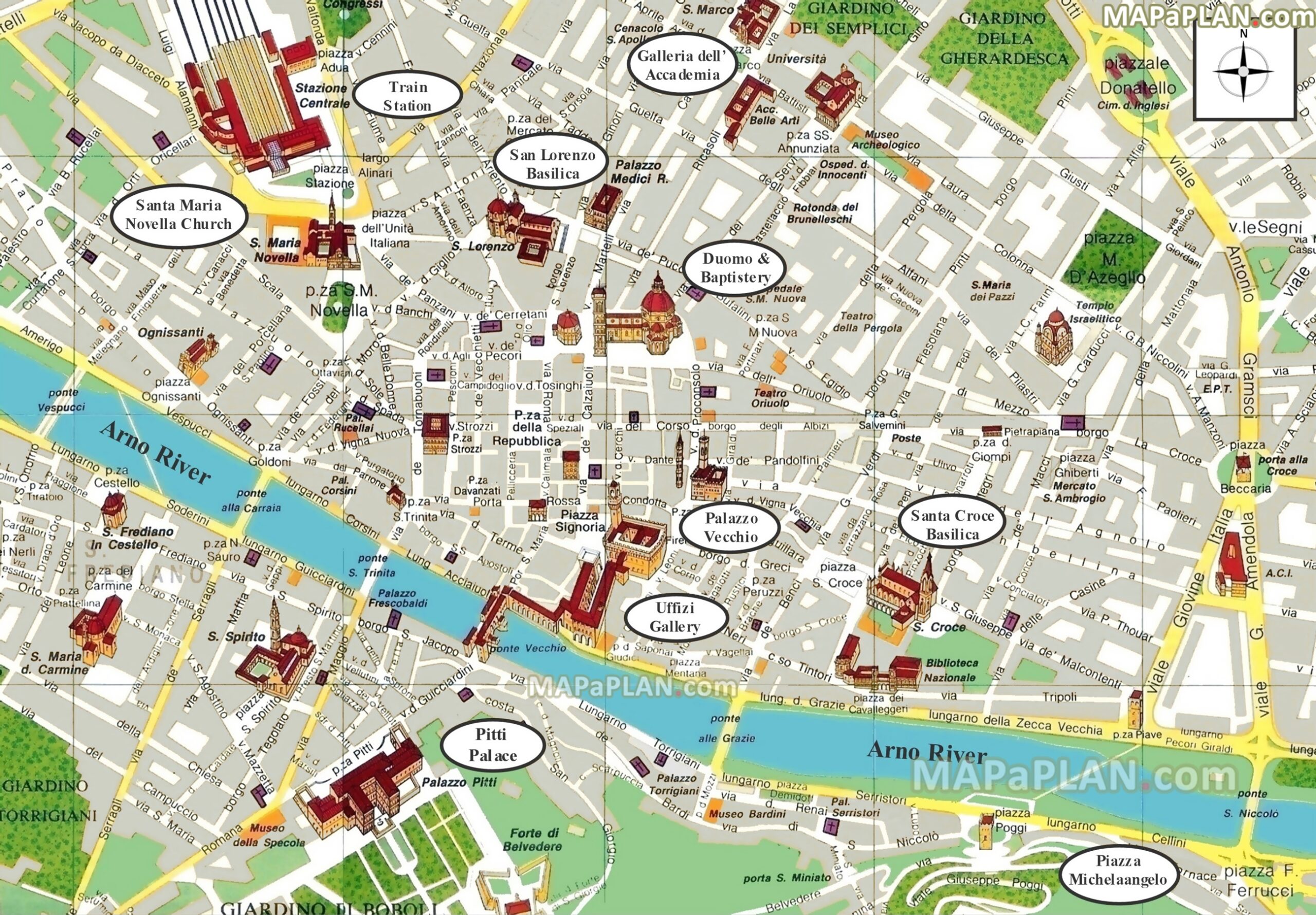 Printable Florence Map
