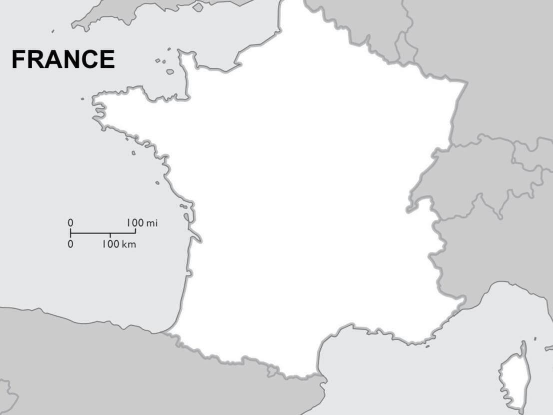 map france printable