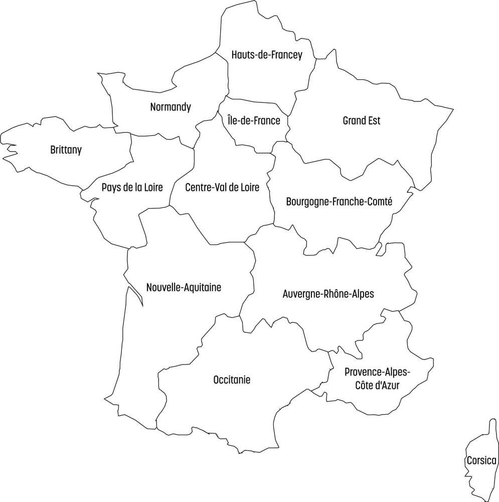 Printable France Map PrintableLib