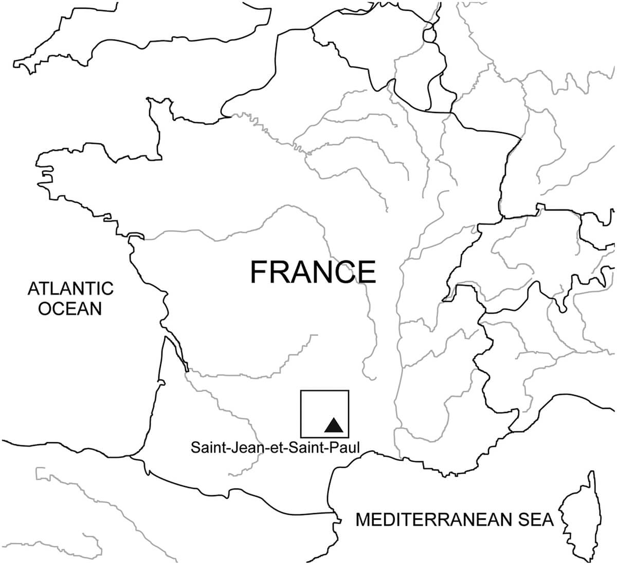 printable france map