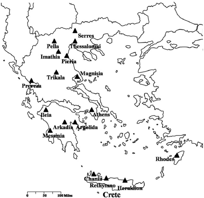 greece map printable