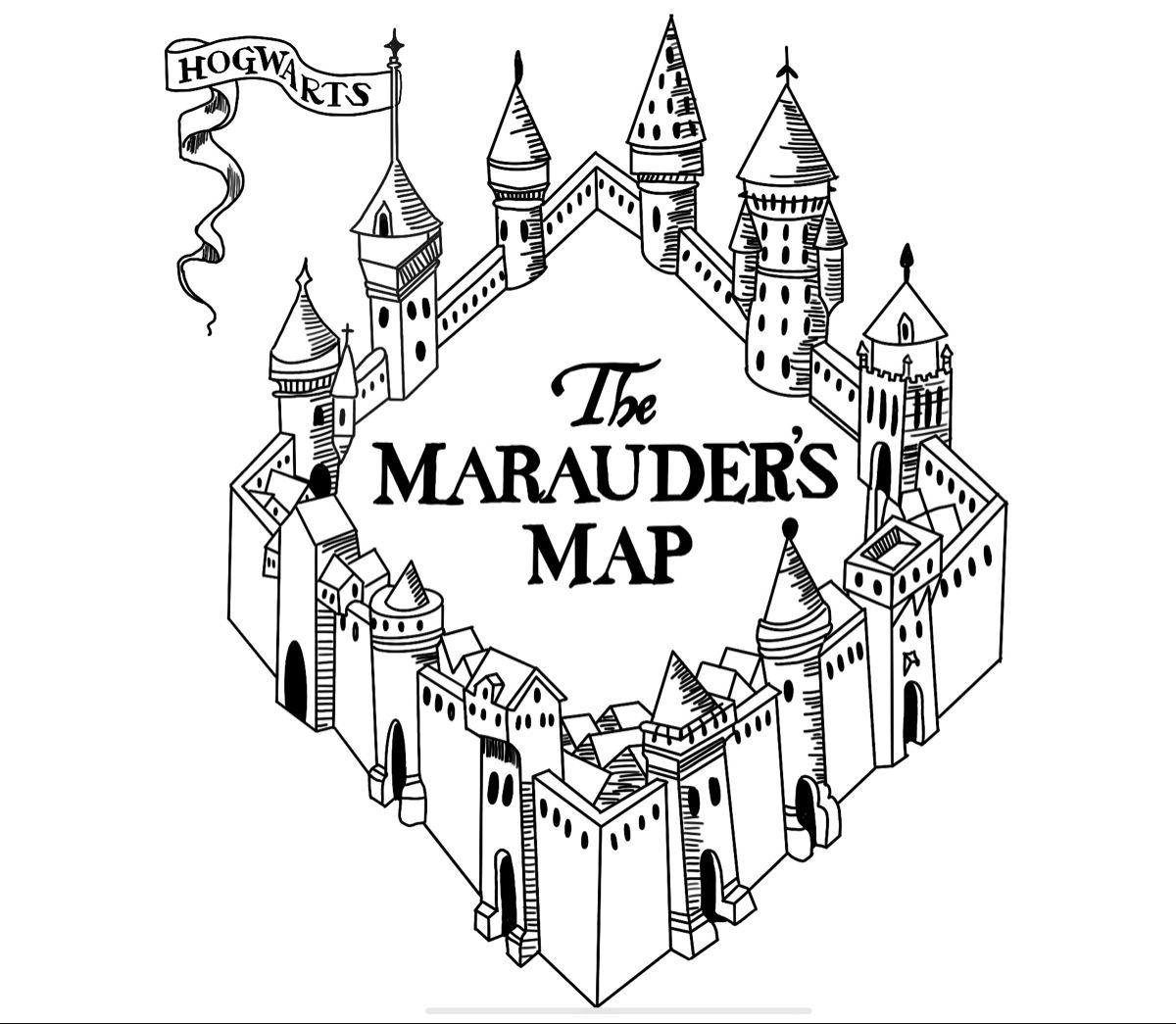 harry potter printable marauders map