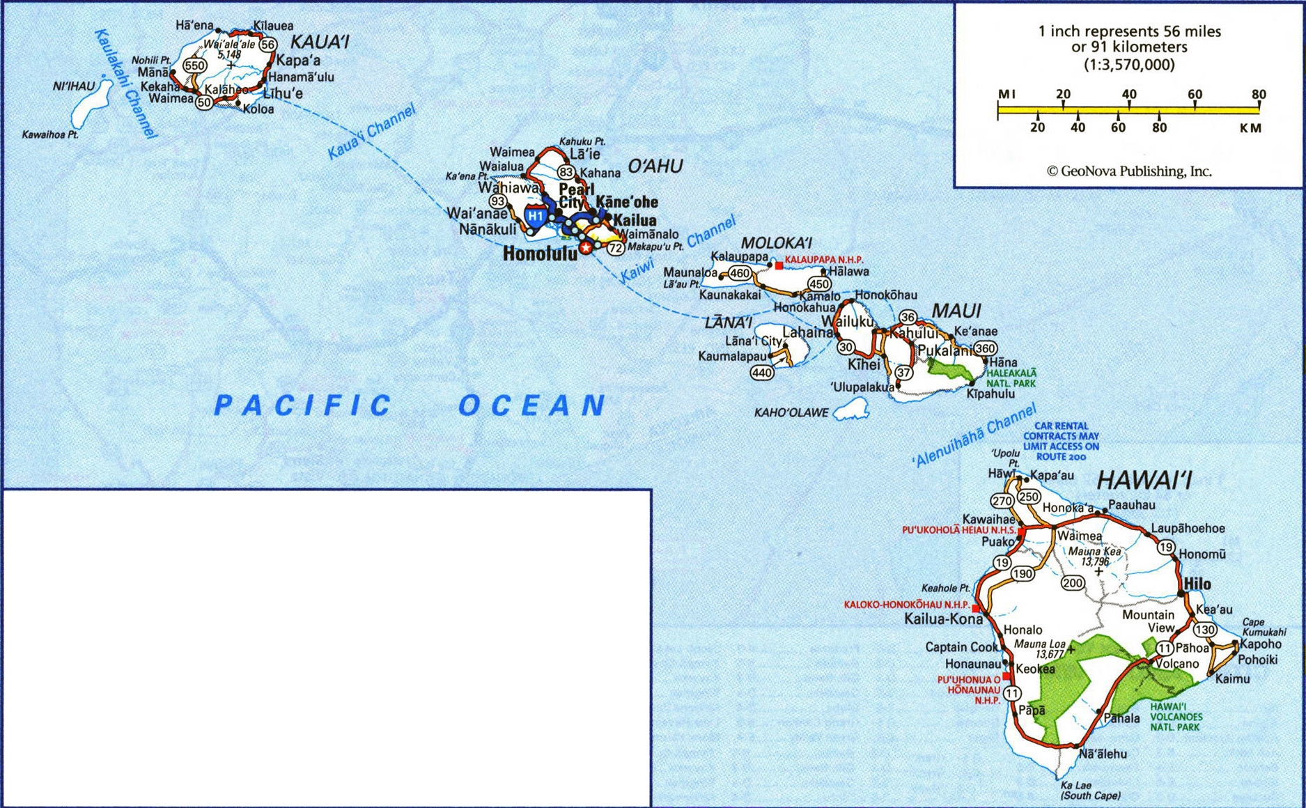 Printable Hawaiian Islands Map Printable Story Prompts