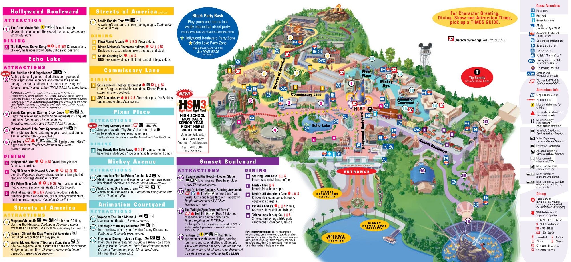 Printable Hollywood Studios Map 2023