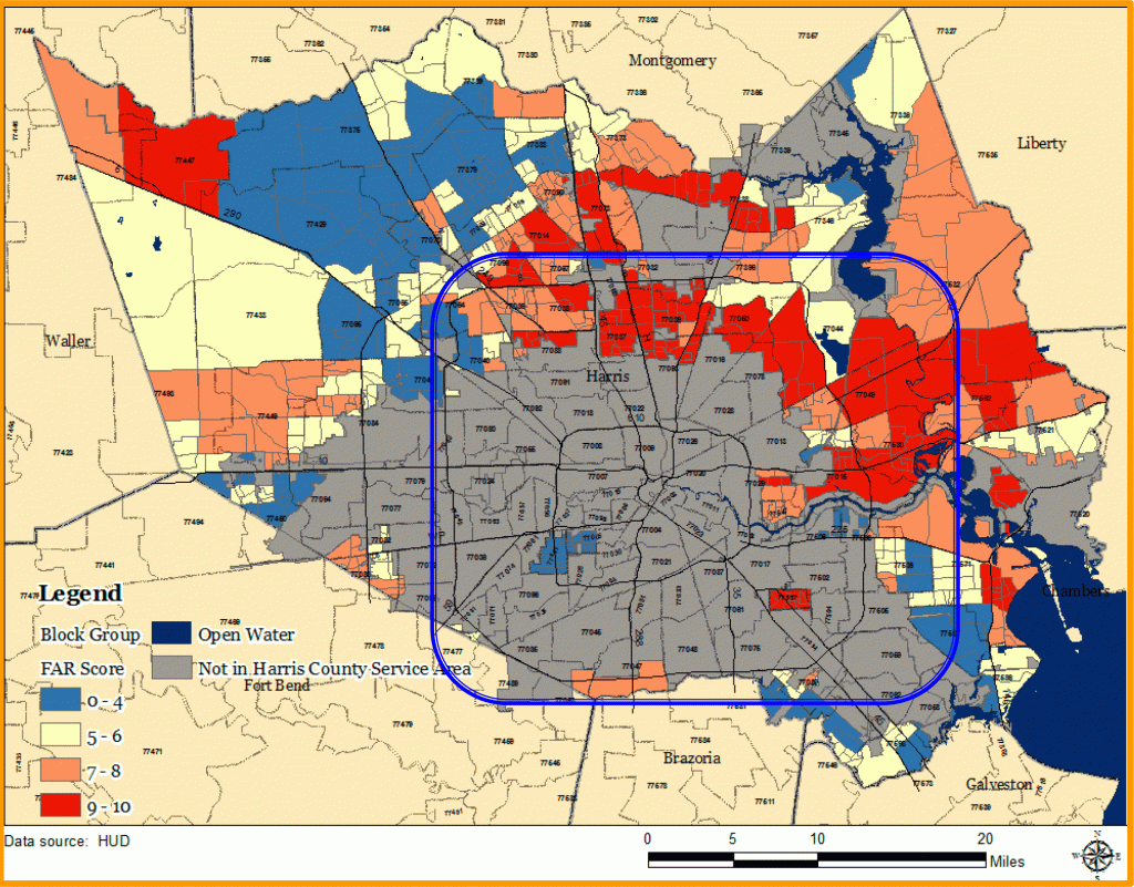 Printable Houston Zip Code Map