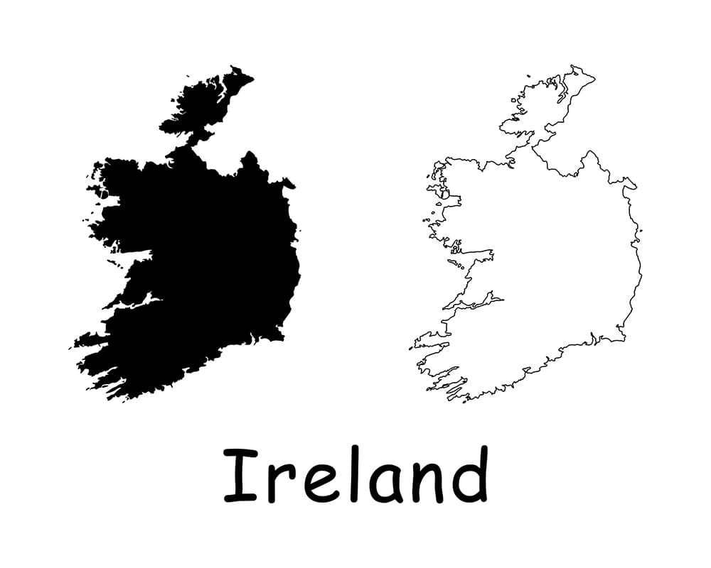 Printable Ireland Counties Map Free Download And Print For You 