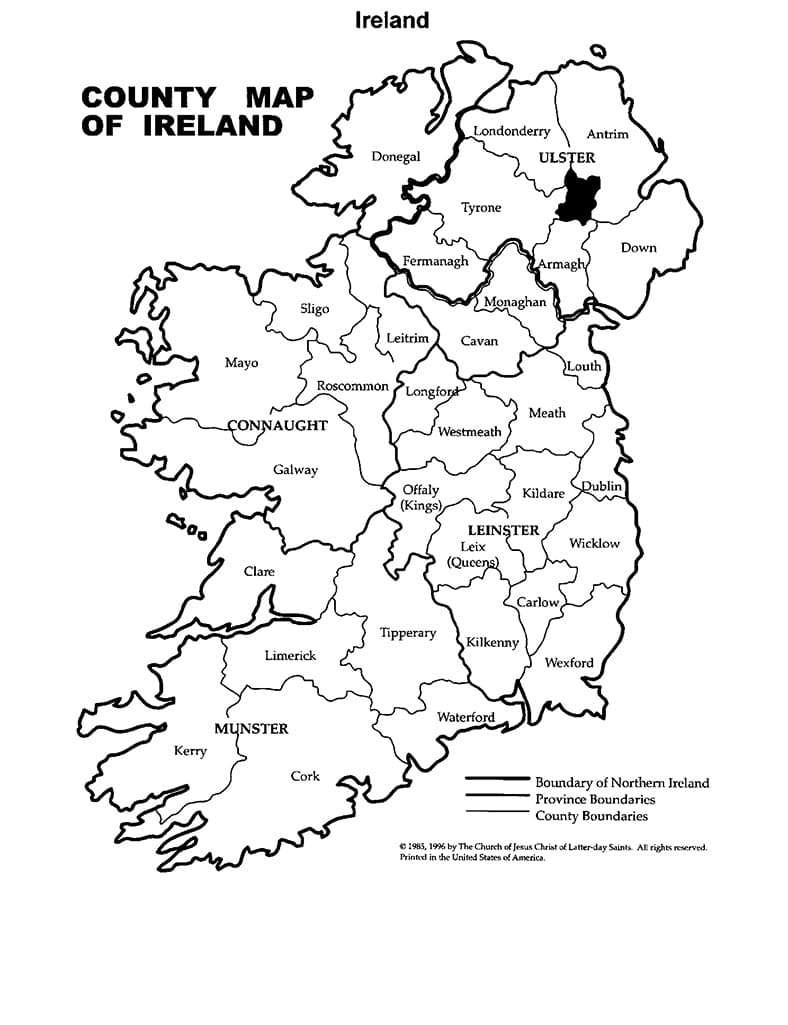 Printable Ireland Map PrintableLib Printable Ireland Map PrintableLib