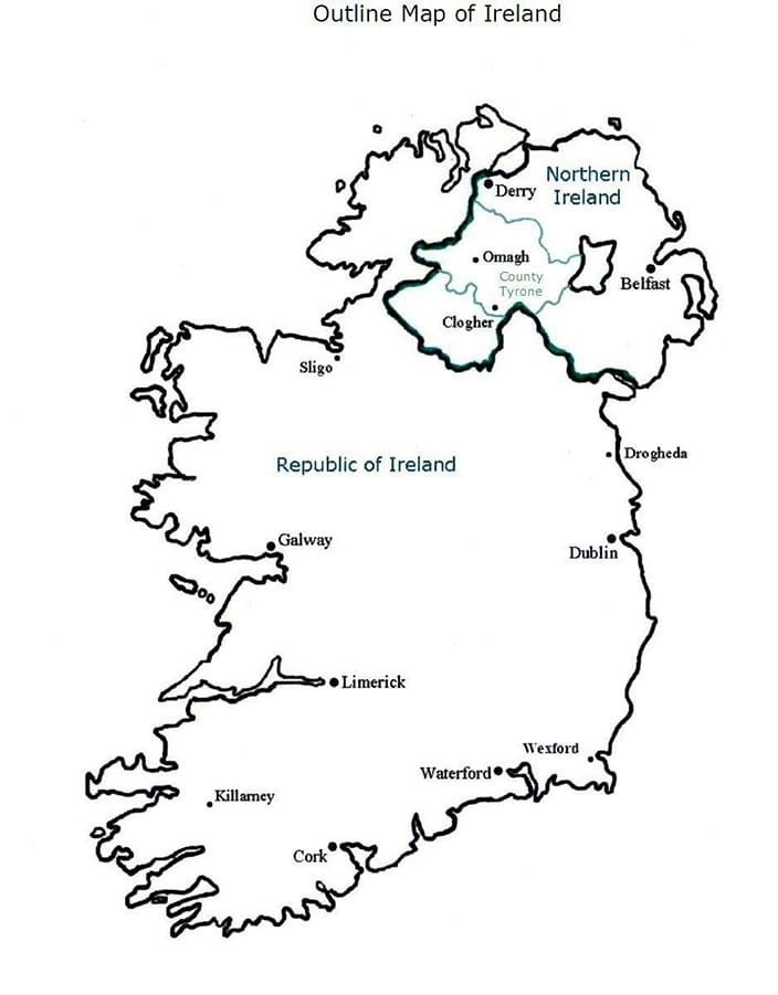 Printable Ireland On Map Free Download And Print For You 