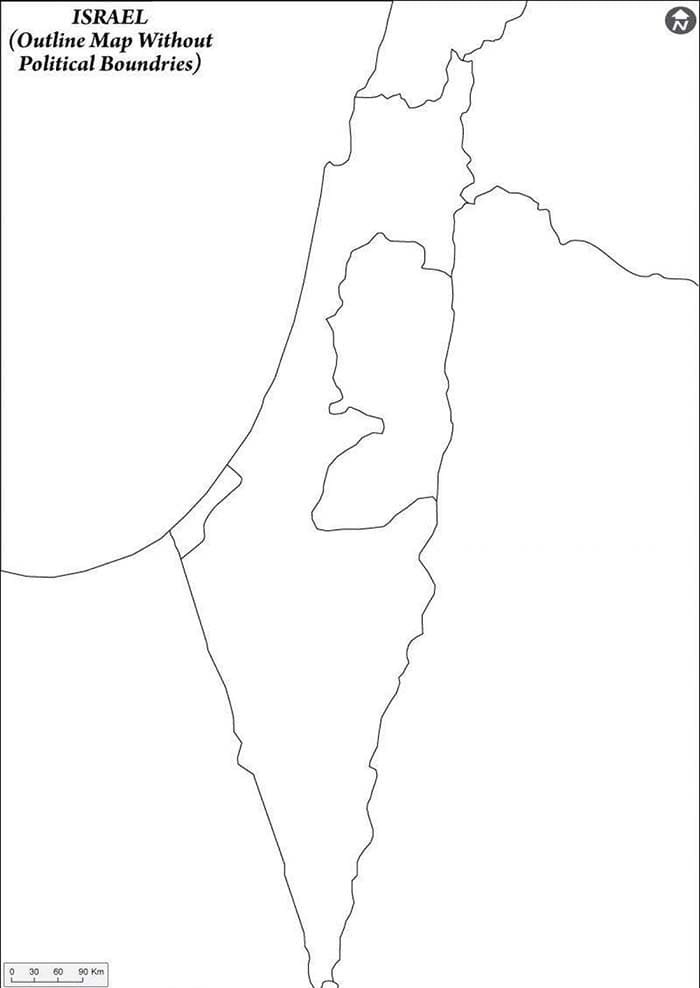 Printable Israel Map Blank Free Download And Print For You 