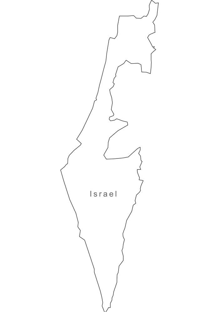 Printable Israel Map Outline Free Download And Print For You 