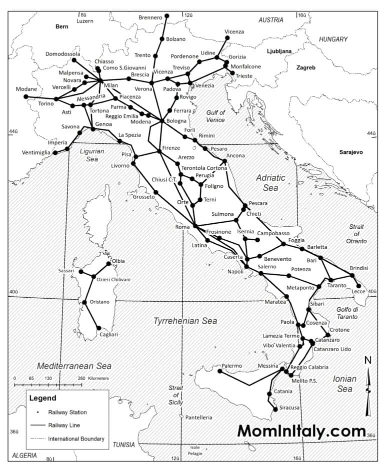 printable map of italy