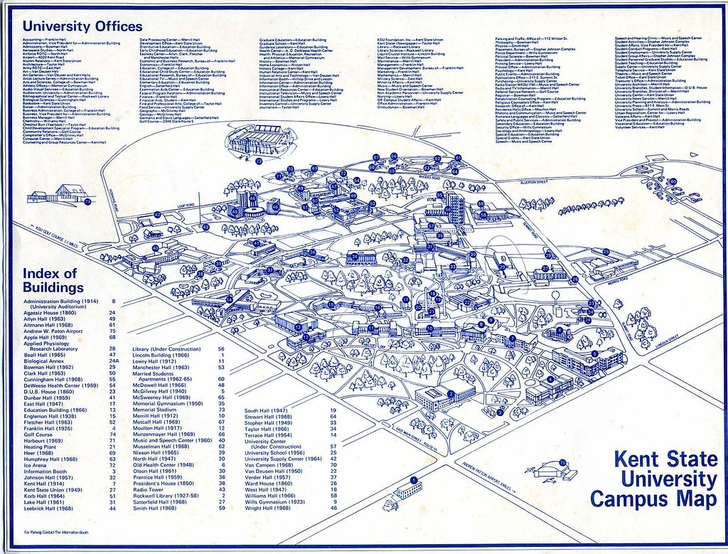 Printable Kent State Campus Map