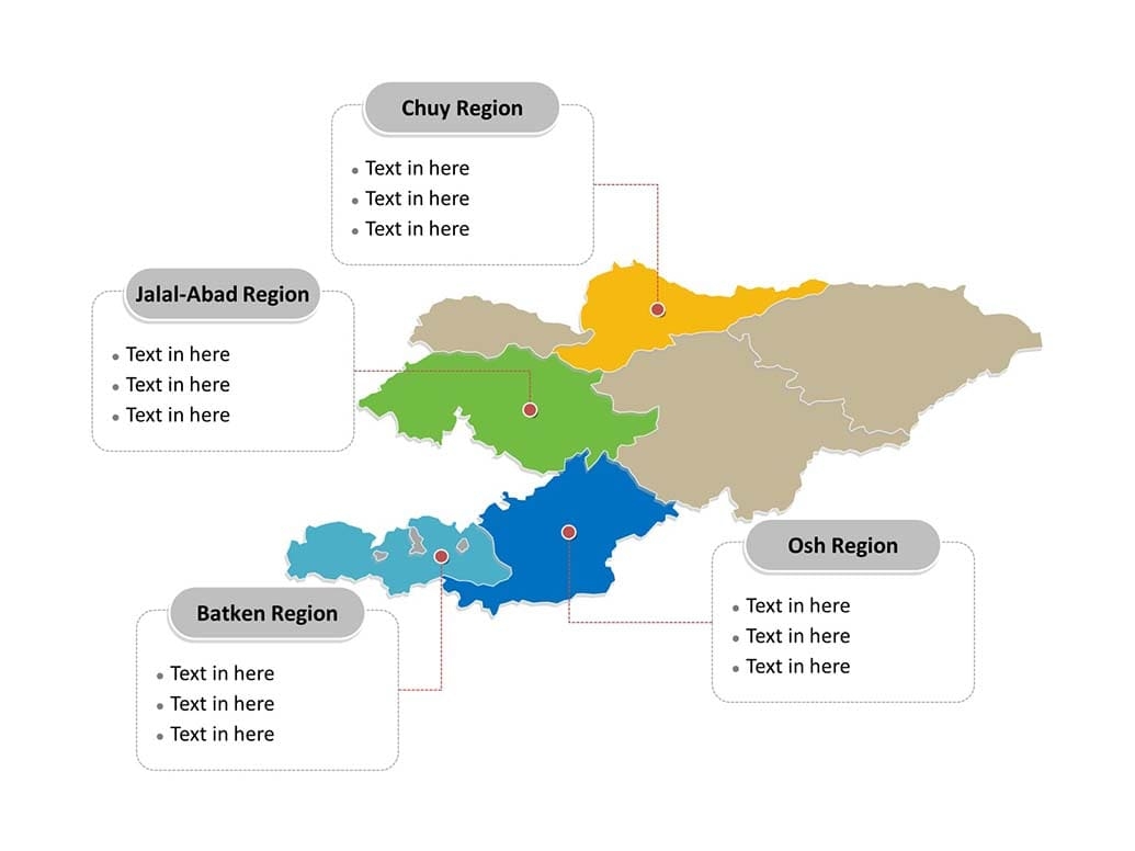 Printable Kyrgyzstan Map Regions Free Download And Print For You 