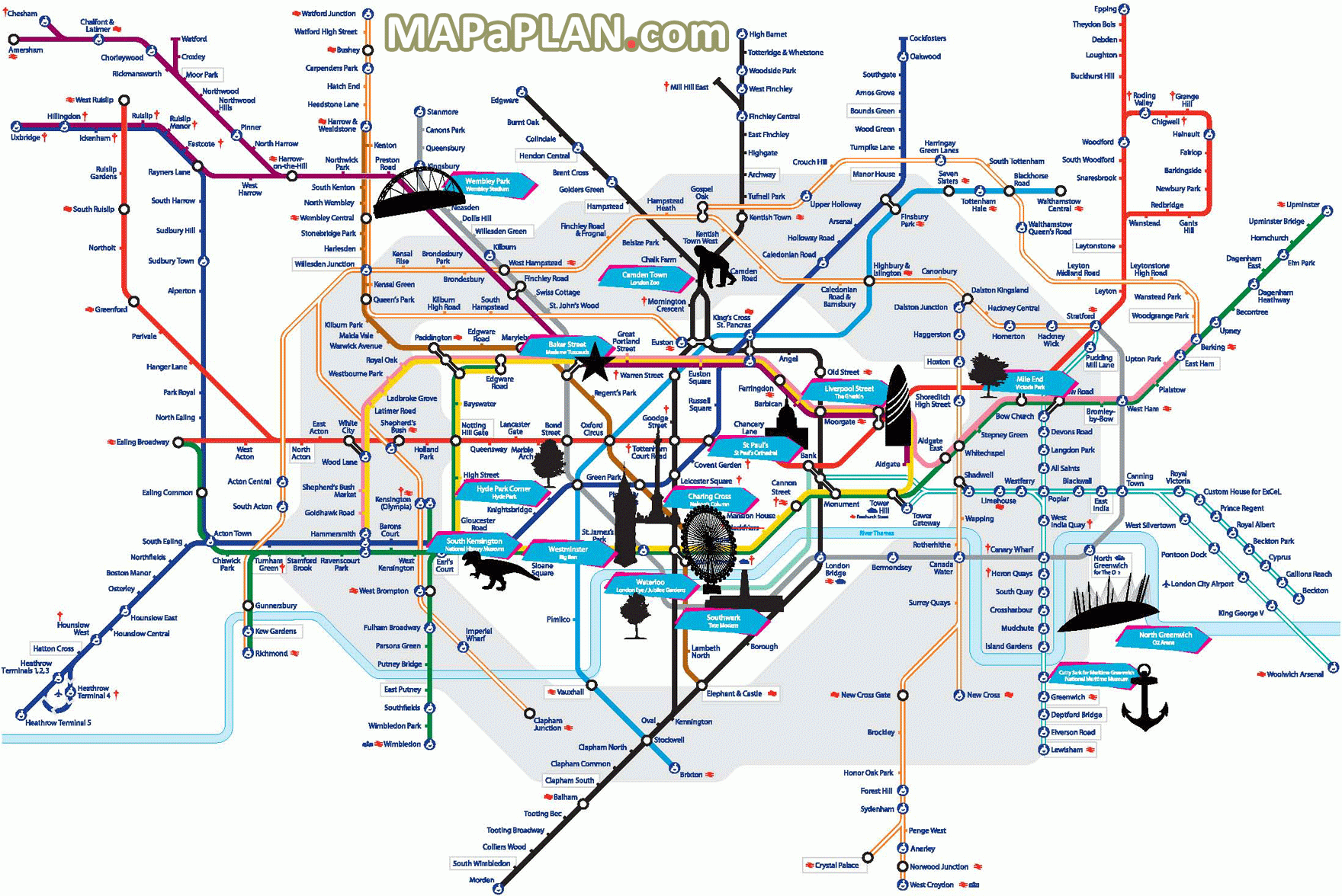 Printable London Tube Map