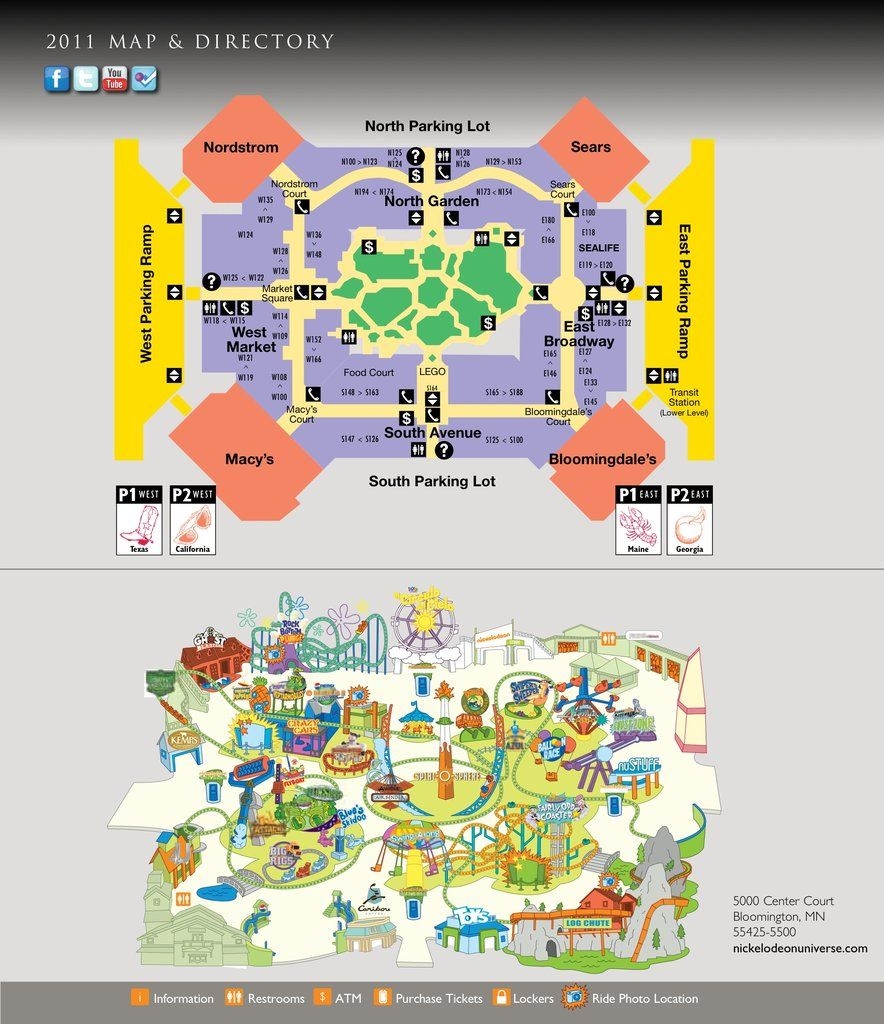 Printable Mall Of America Map Printable Mall Of America Map