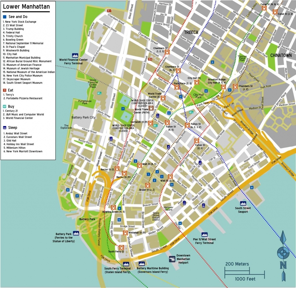 printable map of manhattan streets