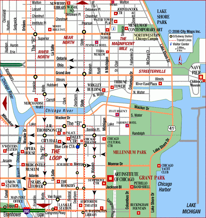 printable map of downtown chicago