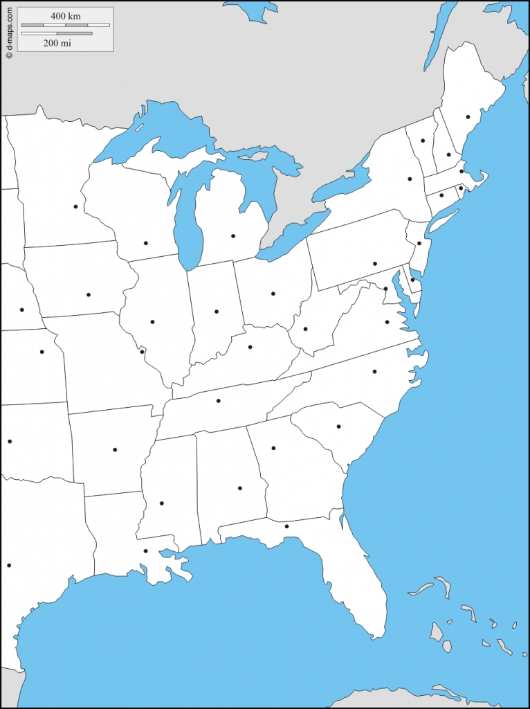 printable map of east coast